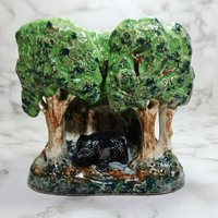 Vintage Einzigartige Bär Im Wald Forrest Pflanzer Zubehör Halter Japan von OldSchoolOddButCool