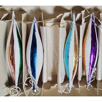 Vintage Merkurglas Teardrop Weihnachtsbaumschmuck - 4Er-Set von OldSchoolOddButCool