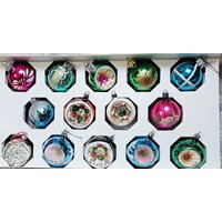 Vintage Merkurglas Weihnachtsbaumschmuck-Set Mit 14 Stück von OldSchoolOddButCool