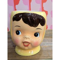 Vintage Napco Fräulein Cutie Pie Keramik Keksdose Japan von OldSchoolOddButCool