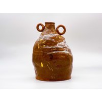 Handgefertigte Gesprenkelte Steinzeug Vase Skurrile Dekoration von OldStonyHillCeramics