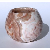 Vase Onyx Marmor Stein Geschnitzte Schüssel Vintage Einzigartige Seltene Sammlerstück Runde Rosa Rot Weiß Beige Runde Glas Marmor Onyx Vase Onyx Marmor Stein Geschnitzte Schüssel Vintage Einzigartige Seltene Sammlerstück Runde Rosa Rot Weiß Beige Runde Glas Marmor Onyx von OldTownCode