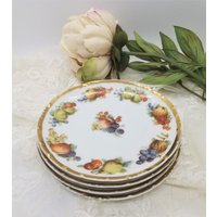 Vintage Bavaria Teller Set Versailles Deutschland Obst Tea Party Shabby Platte Dessert Antike von OldVintageStuffGoods