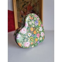 Vintage Blechdose Herzform Strick -/Vorrats - Schmuckdose Primitive Behälter Vintage Blechdose Herzform Strick -/Vorrats - Schmuckdose Primitive Behälter von That70zshop