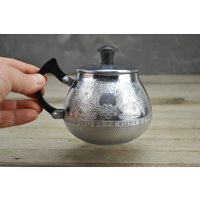 Vintage Rote Metall Zuckerdose - Zuckerdose. Sowjetunion Küche Dekor Udssr 1960Er Jahre von OldWorldUA
