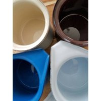 Vintage Glänzende Emaillewaren Mit Langem Griff Warming Pots 5 Oz von OldandNewwithaTwist