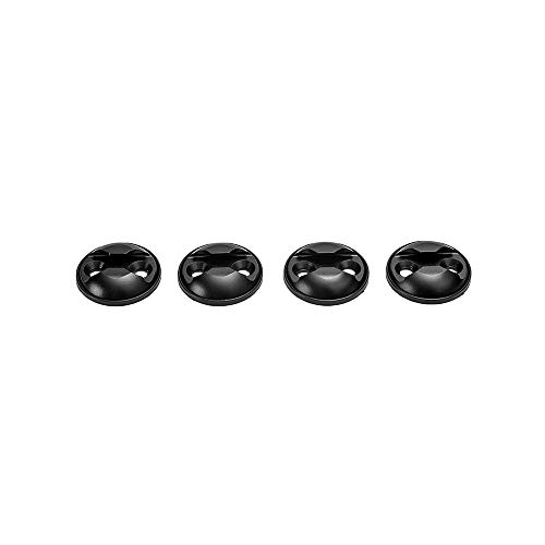Oldbones Ankerpunkt für Airline Egelets L Track Fitting Airline Track 4Packs In Black Round von Oldbones