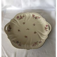 Art Decko Rosenthal Victoria Kuchenteller Platte Mit Griffe Um 1920 Elfenbein Art Decko Rosenthal Victoria Kuchenteller Platte Mit Griffe Um 1920 Elfenbein von Oldgermany4you