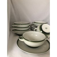 Vintage Arzberg Germany Porzellan Suppentassen Und Unterteller Vintage Arzberg Germany Porzellan Suppentassen Und Unterteller von Oldgermany4you