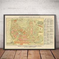Alte Karte Von St. Louis, Missouri, 1904 - Weltausstellung, Louisiana Kaufausstellung Us History City Chart Gerahmtes, Ungerahmtes Geschenk von OldmapsShop