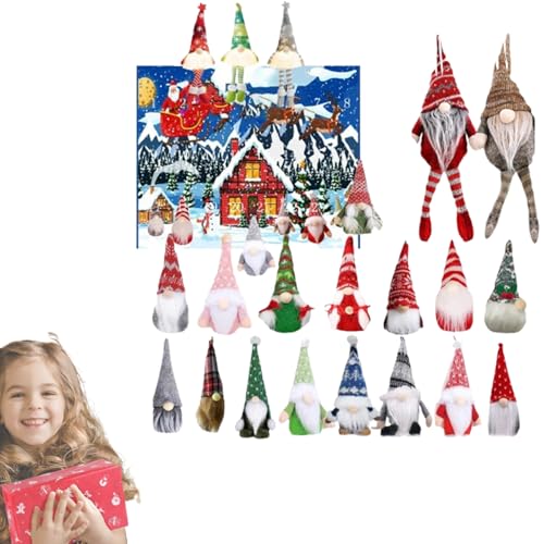 Adventskalender | 24 Sammelbare Wichtel-Figuren Dekorationen | Plüschige Schwedische Tomte Puppen Mit Weihnachtsmotiven | Für Frauen, Männer, Erwachsene, Jugendliche & Kinder Adventskalender | 24 Sammelbare Wichtel-Figuren Dekorationen | Plüschige Schwedische Tomte Puppen Mit Weihnachtsmotiven | Für Frauen, Männer, Erwachsene, Jugendliche & Kinder von Oldmoom