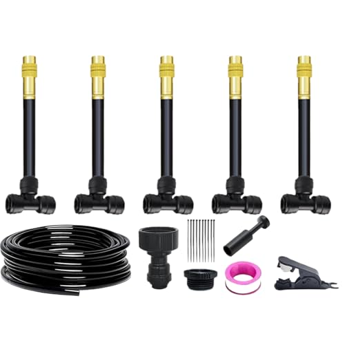 Bewässerungssystem Für Garten | Gartenbewässerungssystem Mit Tropf-Kit | Automatische Bewässerungsanlage Für Rasen Terrasse Mit Sprinkler Und Sprühsystem Als von Oldmoom
