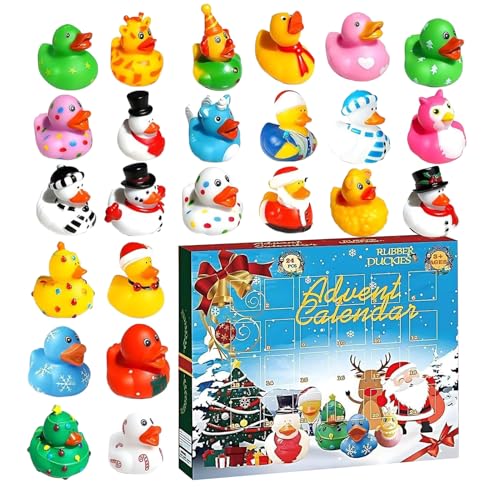 Enten Adventskalender, Enten Weihnachts Countdown Kalender Für Kinder, 24-Tage Mini Sammelfiguren Spielzeug Für Kinder Jugendliche Frauen Männer Erwachsene Haus Party Deko Enten Adventskalender, Enten Weihnachts Countdown Kalender Für Kinder, 24-Tage Mini Sammelfiguren Spielzeug Für Kinder Jugendliche Frauen Männer Erwachsene Haus Party Deko von Oldmoom