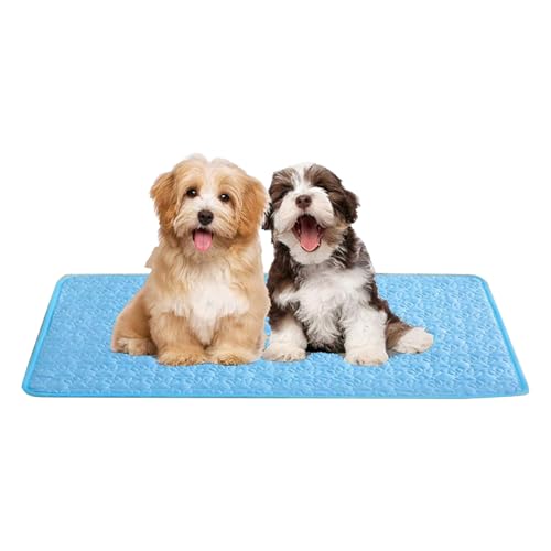 Kühlmatte für Haustiere - Hundekühlmatte & Katzenbett,rutschfeste Haustierliege Für Alle Größen Indoor Outdoor Boden Couch Auto Sitz Transportbox von Oldmoom