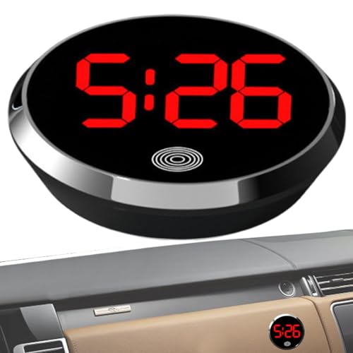 Mini Digitale Uhr Für Auto - Kompakte Digitale Armaturenbrettuhr - Leuchtende Zeitanzeige Für Fahrzeuginnenraum Schreibtisch LKW von Oldmoom