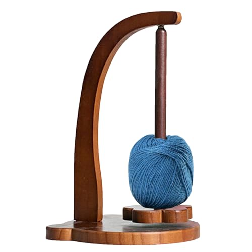 Oldmoom Garnhalter aus Holz zum Häkeln, magnetischer Garnknäuelhalter - Magnetischer rotierender Garnknäuelständer für den Haushalt - Platzsparender Garnhalter für Heimwerkerarbeiten, Leichter von Oldmoom