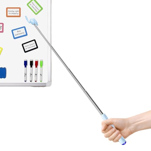 Oldmoom Pointer Finger Stick - Ausziehbarer Lehrer Zeigestock | Präsentationsstab Für Whiteboard Tafel Grundschule Kindergarten Unterricht Oldmoom Pointer Finger Stick - Ausziehbarer Lehrer Zeigestock | Präsentationsstab Für Whiteboard Tafel Grundschule Kindergarten Unterricht von Oldmoom