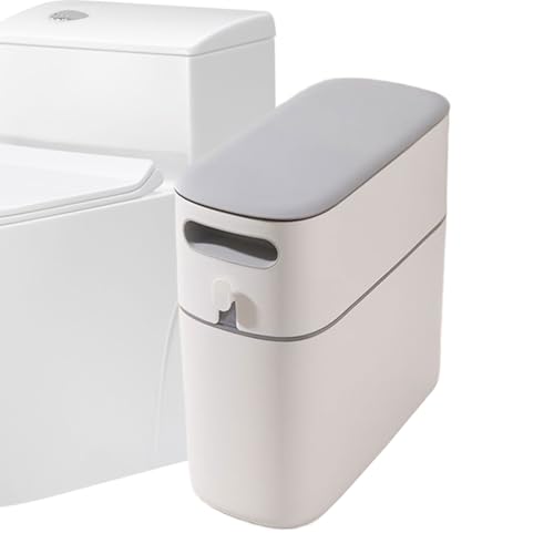 Oldmoom Schmaler Abfalleimer - Schlanke Mülleimer | Platzsparender Geruchsdichter Mülleimer Für Die Küche Schlafzimmer Schrank von Oldmoom