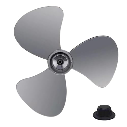 Oldmoom Standventilator Flügel Ersatzteil,Terrassenventilator Flügel | 40 Cm Windgebläse Ersatzteil Mit Mutterabdeckung Für Haus Garten Werkstatt von Oldmoom