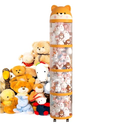 Plüsch-Organizer,Plüschtier Organizer Spielzeug Tube | Großes Fassungsvermögen Rollbarer Turm Zur Dekorativen Ordnung Im Kinderzimmer Babyzimmer Schlafzimmer von Oldmoom