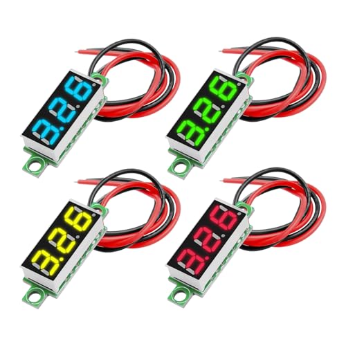 Spannungsdisplay - 7-Segment-Digitalanzeige LED Display Modul | Bauteile Für Haushalt Auto Marine Industrie Anzeigegeräte von Oldmoom