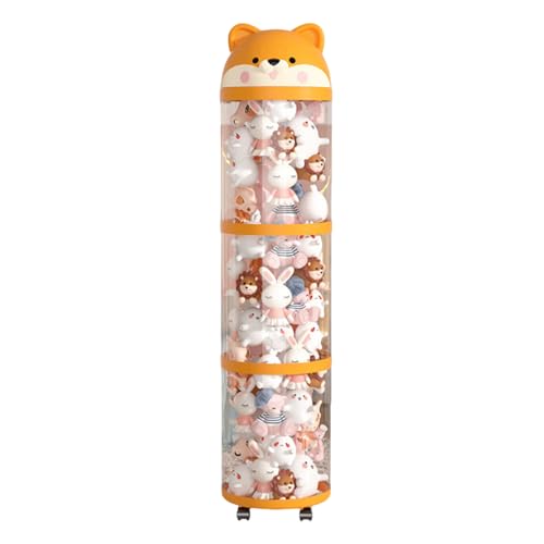 Stofftier Organizer,Plüschspielzeug-Aufbewahrung Mit Röhrenfunktion - Großes Fassungsvermögen Rollbarer Turm Zur Dekorativen Ordnung Im Kinderzimmer Babyzimmer Schlafzimmer von Oldmoom