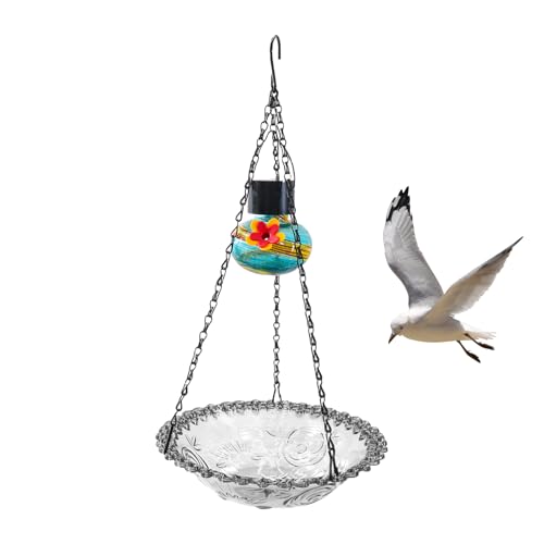 Vogelbad Für Draußen | Vogelbad Und Futterstelle | Wasserspender Aufhängbar Wetterfest Dekorativ Für Zaun Geländer Terrasse Balkon Garten Hinterhof Vogelbad Für Draußen | Vogelbad Und Futterstelle | Wasserspender Aufhängbar Wetterfest Dekorativ Für Zaun Geländer Terrasse Balkon Garten Hinterhof von Oldmoom