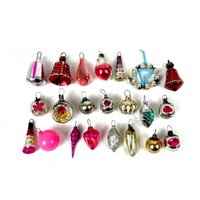 Vintage Mini Glas Christbaumschmuck Retro Weihnachtsbaum Dekoration 1950-1970 Vintage Mini Glas Christbaumschmuck Retro Weihnachtsbaum Dekoration 1950-1970 von OldstuffLt