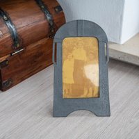 Art Deco Zinn Fotorahmen - Vintage Tischplattenrahmen Oder Kleiner Wandbilderrahmen von OldtimerBeauties