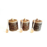 Holz Birkenrinde Vorratsgefäß Tee Vorratsdose Salz Vorratsbehälter Zucker Mit Messlöffel Natur Organikprodukt Handmade von Olebirkenwald