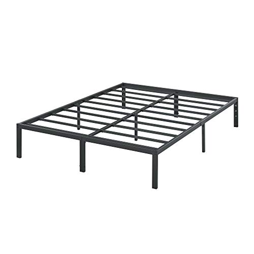 Olee sleep 35cm Stabiler Stahlbett / Stahl-Lattenrost / Anti-Rutsch-Unterstützung / Matratzenunterbau / Metallbett / Bettrahmen / Bett / 90 x 200cm / Twin / Schwarz / Metall von Olee Sleep