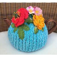 Gehäkelte Teewärmer Blau Gehäkelte Blume Grün Gehäkelt Tee Accessoire Häkeln Gehäkelte Teewärmer Blau Gehäkelte Blume Grün Gehäkelt Tee Accessoire Häkeln von OlenasDesign