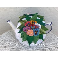 Gehäkelte Teewärmer Gehäkelte Blume Grün Küchenaccessoire High Tea Time Dekor Gehäkelte Teewärmer Gehäkelte Blume Grün Küchenaccessoire High Tea Time Dekor von OlenasDesign