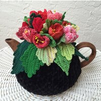 Gehäkelte Teewärmer Gehäkelte Tulpen Grün von OlenasDesign