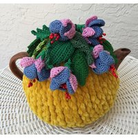 Gehäkelte Teewärmer Gelb Fuchsia Blumen Grün Küchenaccessoire Gehäkelt High Teezubehör Gehäkelte Teewärmer Gelb Fuchsia Blumen Grün Küchenaccessoire Gehäkelt High Teezubehör von OlenasDesign
