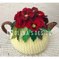 Gehäkelter Teewärmer Gelb Blumen Gehäkelte Blume Grün Gehäkelter Teewärmer Gelb Blumen Gehäkelte Blume Grün von OlenasDesign