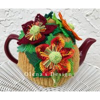 Gehäkelter Teewärmer Gelb Herbst Blume Blumen Grün Küche Accessoire Gehäkeltes Deko Geschenk Gehäkelter Teewärmer Gelb Herbst Blume Blumen Grün Küche Accessoire Gehäkeltes Deko Geschenk von OlenasDesign
