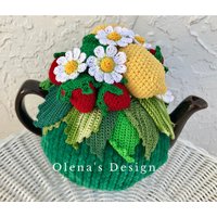 Gehäkelter Teewärmer Grün Bezug Zitrone Erdbeere Gehäkelte Blume Küchenaccessoire Muttertag Geschenkidee Tea Time Dekor Gehäkelter Teewärmer Grün Bezug Zitrone Erdbeere Gehäkelte Blume Küchenaccessoire Muttertag Geschenkidee Tea Time Dekor von OlenasDesign