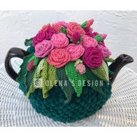 Gehäkelter Teewärmer Grüner Tee Bezug Frühlingsblume Hell Rosa Rosen Blumen Grün Küchenaccessoire Gehäkelt High Tea Access Gehäkelter Teewärmer Grüner Tee Bezug Frühlingsblume Hell Rosa Rosen Blumen Grün Küchenaccessoire Gehäkelt High Tea Access von OlenasDesign