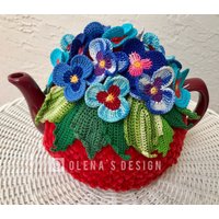 Gehäkelter Teewärmer Rot Blau Stiefmütterchen Gehäkelte Blume Grün Gehäkelt Gehäkelter Teewärmer Rot Blau Stiefmütterchen Gehäkelte Blume Grün Gehäkelt von OlenasDesign