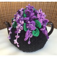 Gehäkelter Teewärmer Schwarz Blumen Gehäkelte Blume Grün Gehäkelt Gehäkelter Teewärmer Schwarz Blumen Gehäkelte Blume Grün Gehäkelt von OlenasDesign