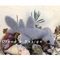 Scrubby Sparkle Hammerhai Gehäkelt Geschirrtuch Schwamm Grau Küsten Nautik Unterwasser Deko Spielzeug Küche Accessoire Marine von OlenasDesign