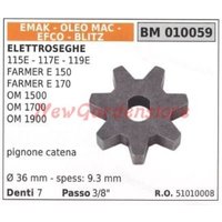 EMAK Kettenrad für Kettensäge 115E 117E 119E OM 1500 1700 010059 EMAK Kettenrad für Kettensäge 115E 117E 119E OM 1500 1700 010059 von Oleo Mac