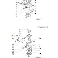 Gaszughaken zum Vergaser K045001 ORIGINAL EMAK 2318412 von Oleo Mac