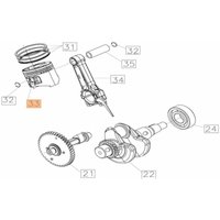Originalkolben emak L66152504 von Oleo Mac