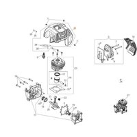 Original motorabdeckung emak 61510106 von Oleo Mac