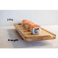 Eichenholz-Sushi-Brett-Set, Hartholz-Eichen-Sushi-Teller von OlewoodLV