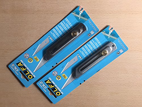 448498-2Stück - OLFA - Cutter-Arbeitsmesser, CK-2, 20mm Schnitzklinge - Edelstahlgriff, preiswerter DOPPELPACK!!! 448498-2Stück - OLFA - Cutter-Arbeitsmesser, CK-2, 20mm Schnitzklinge - Edelstahlgriff, preiswerter DOPPELPACK!!! von Olfa
