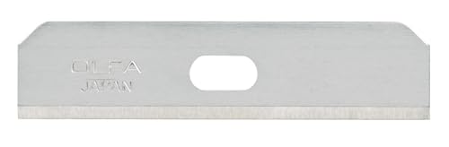 OLFA SKB-7/10B - Pack de 10 cuchillas trapezoidales 50x12,5x0,4 mm plateadas von Olfa