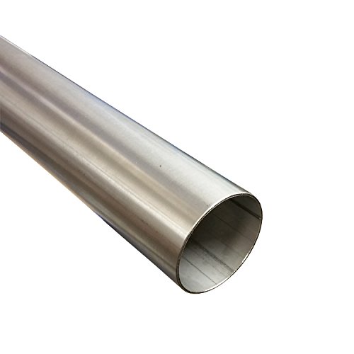 Edelstahlrohr Ø 60 mm x 1000 mm ( 1m ) V2A Auspuffrohr Edelstahl Rohr 1.4301 von kidsnado